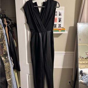 Express Black Sleeveless Jumpsuit